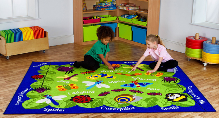 Back To Nature Mini Beasts Carpet - 2.4m x 2m