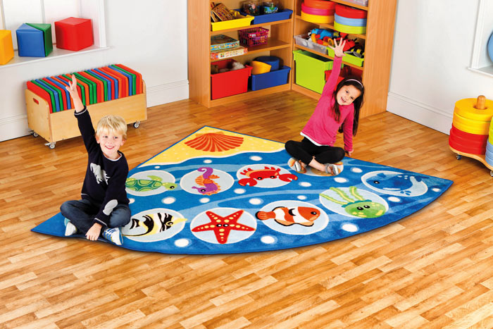 Under the Sea Corner Placement Carpet