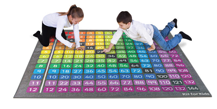 Multiplication Grid Carpet - 2m x 2m