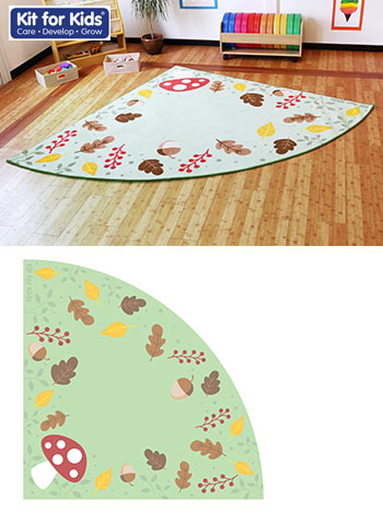 Forest Friends Corner Placement Carpet 2m x 2m