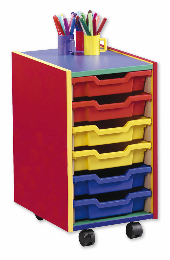 Multicolour 6 Shallow Tray Unit