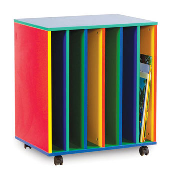 Multicolour 6 Slot Big Book Holder