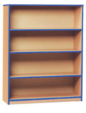 Open Colour Front Bookcase - 1250mm