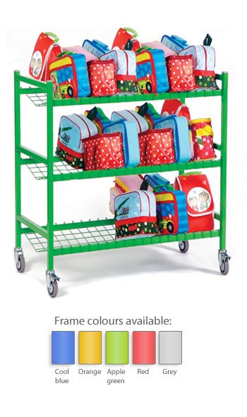 Heavy Duty Wide Double Sided Lunchbox Trolley