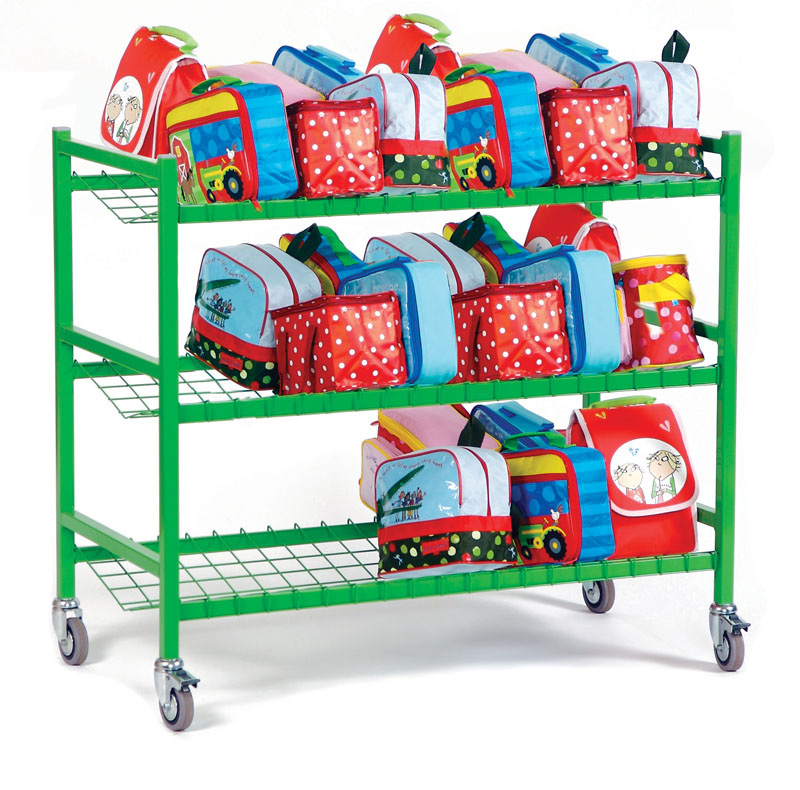 Heavy Duty Wide Double Sided Lunchbox Trolley