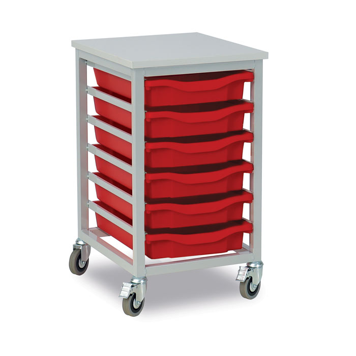 6 Single Tray Unit with Castors