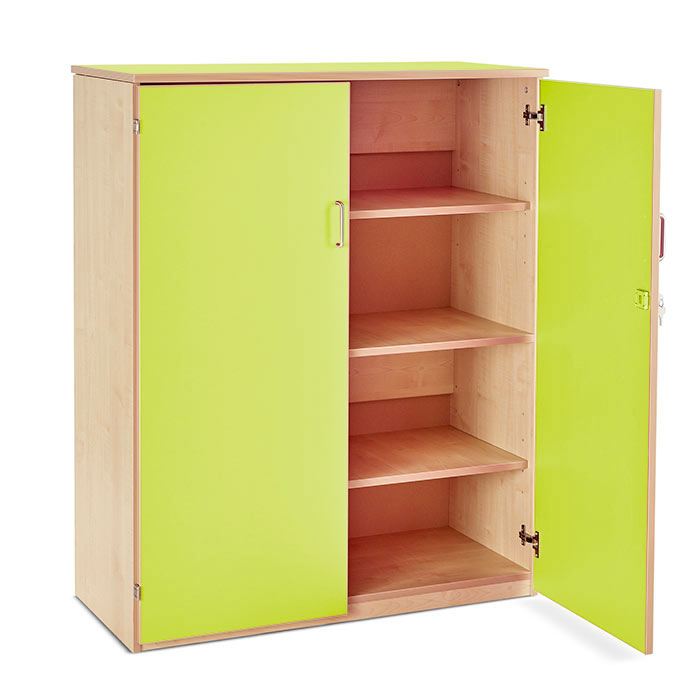 Stock Cupboard with 2 Adjustable Shelves & 1 Fixed Centre Shelf (Height: 1268mm)