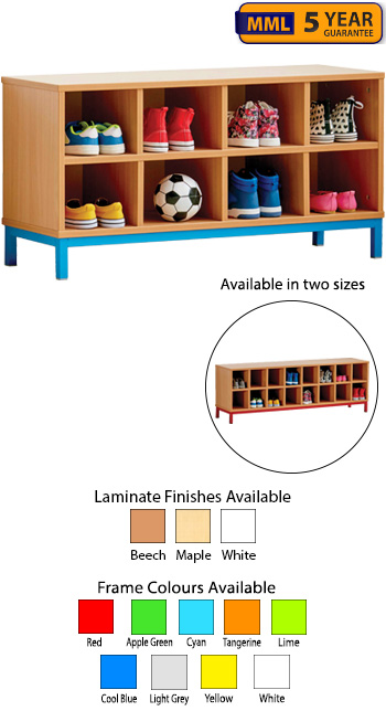 Cloakroom Bench With Open Compartments
