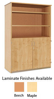 Stock Cupboard with Shelves & Lockable Cupboard  H1518mm