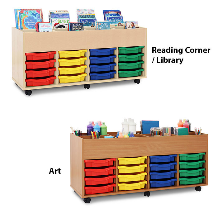 16 Tray Kinderbox with 8 Compartments (4 Column)