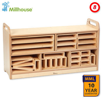 Hollow Block Storage Unit with Back