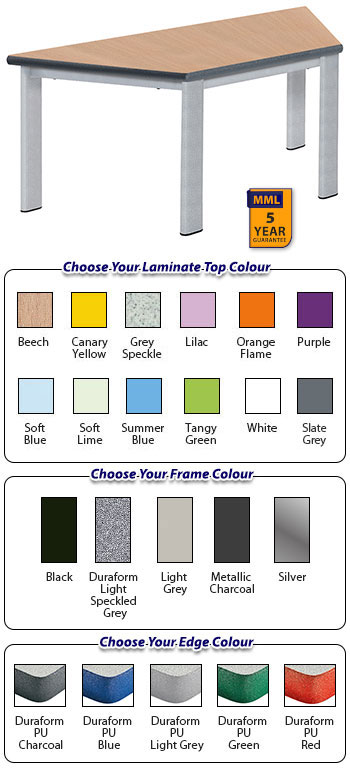Elite Static Height Table Trapezoidal