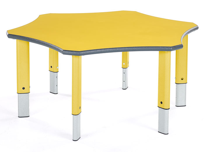 Height Adjustable Heavy Duty - Flower Shape Table