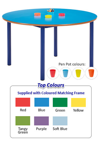 Circular Premium Nursery Table with Pen Pots