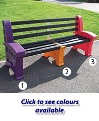 Multicoloured Seat - 3 Person