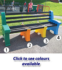 Multicoloured Seat - 4 Person