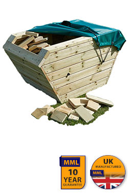 Wooden Skip And Blocks