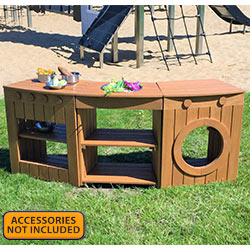 Outdoor Curved Kitchen Set