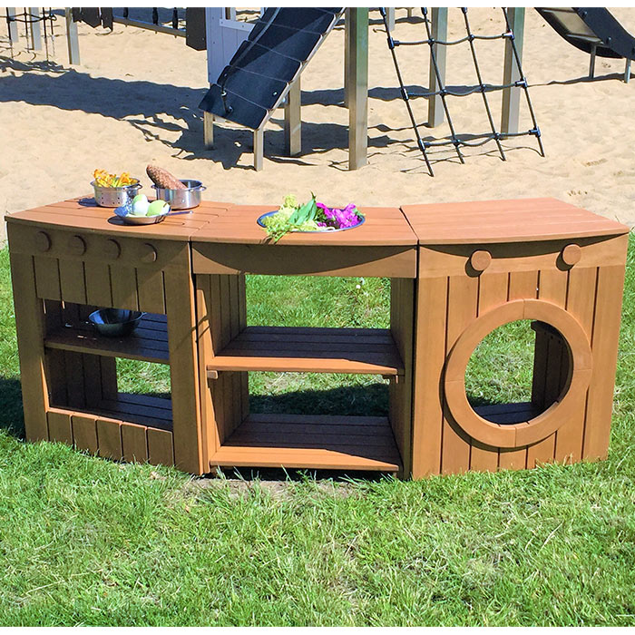 Outdoor Curved Kitchen Set