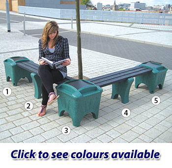 Outdoor Modular Seating - Corner Shape