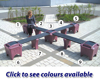 Outdoor Modular Seating - Cross