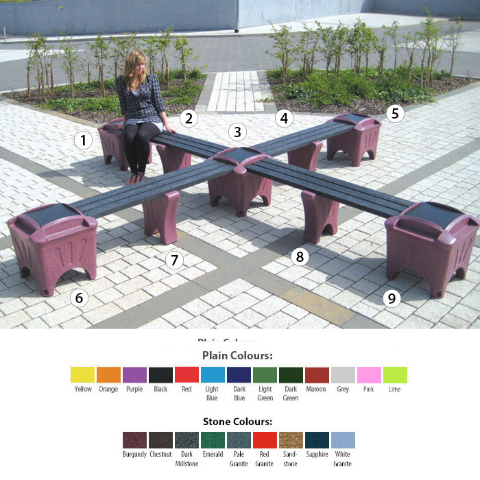 Outdoor Modular Seating - Cross