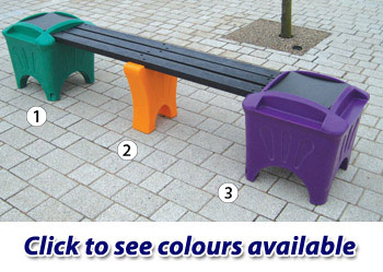 Outdoor Modular Seating - Single Bench