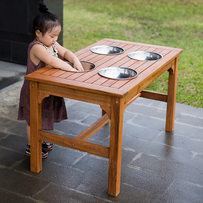 Outdoor Rectangular Mud Mix Table