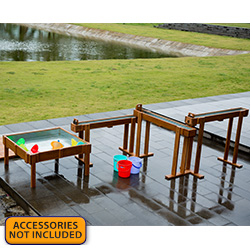 Outdoor Waterfall With Sand And Water Table