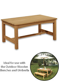 Outdoor Wooden Table