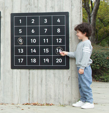 Number Chalkboard - Numbers 1-20 (800mm x 800mm)