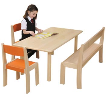 Solid Beech Rectangular Table