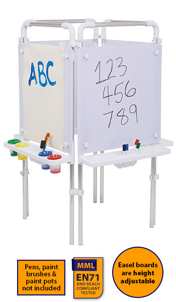 Tikk Tokk - 4 Sided Easel Set (with 4 Dry-Wipe Boards)