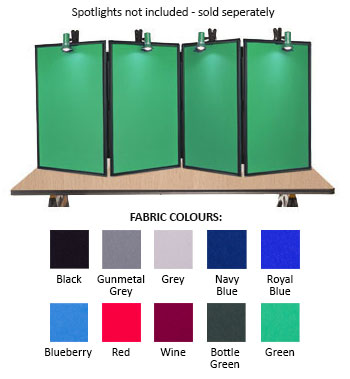 4-Panel MAXI Desktop Display Kit - PVC Frame