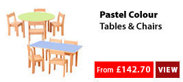 Pastel Colour Range-Nursery Tables & Chairs