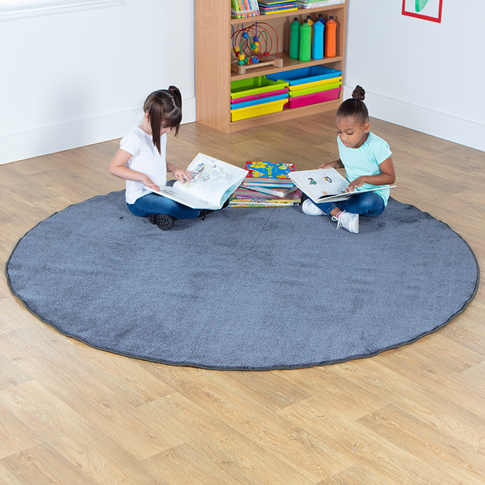 Plain Colour Round Carpet - 2m Diameter