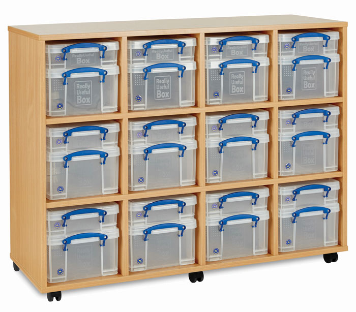 12 x 4L / 12 x 9L Really Useful Box Storage Unit