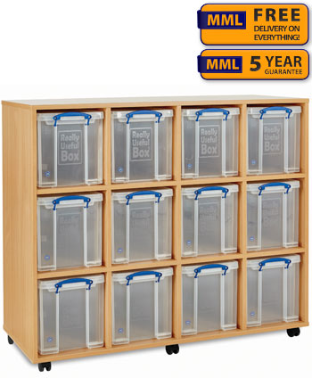 12 x 24L Really Useful Box Storage Unit