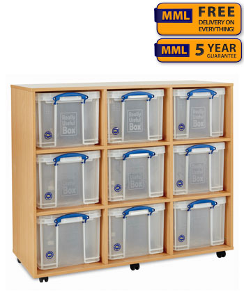 9 x 35L Really Useful Box Storage Unit