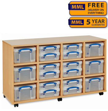 24 x 4L / 12 x 9L Combination Really Useful Box Storage Unit