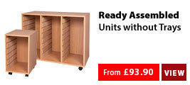 Ready Assembled Empty Tray Storage Units