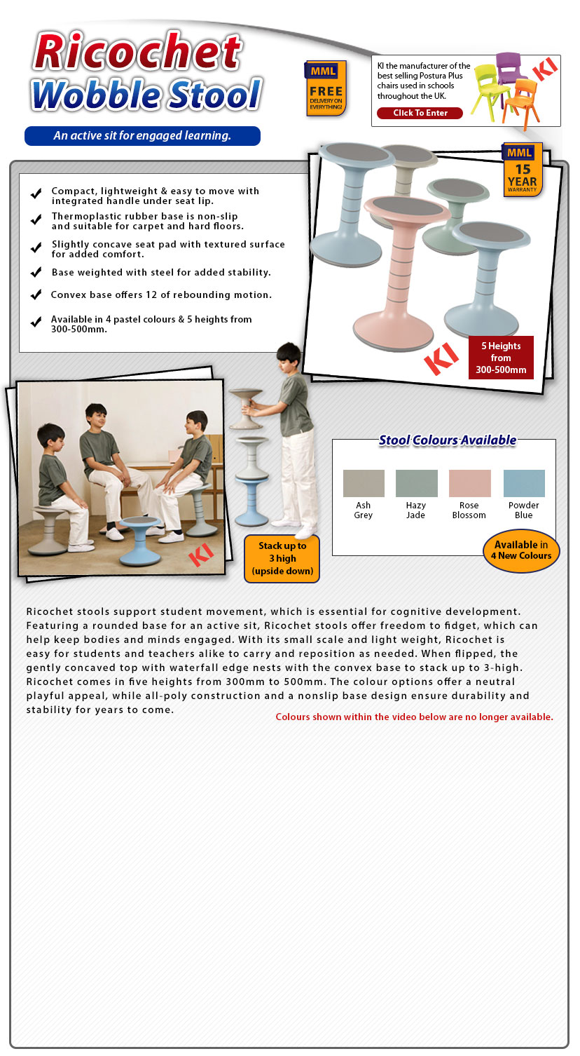 Ricochet Wobble Stool