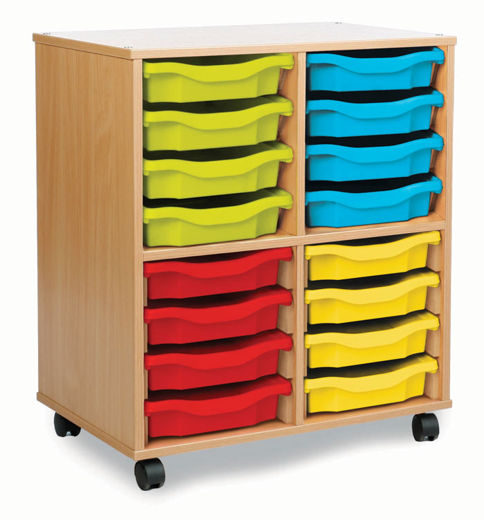 Storage Allsorts Unit with 16 Single Trays