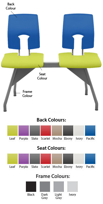 Hille SE Beam Seating - 2 Classic Seats