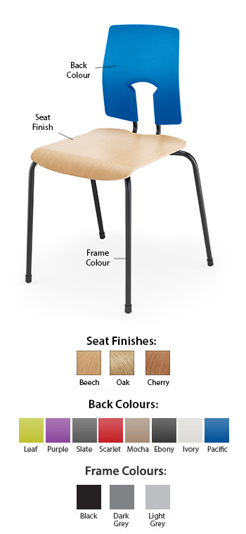 Hille SE Classic Ergonomic Chair With Wood Seat