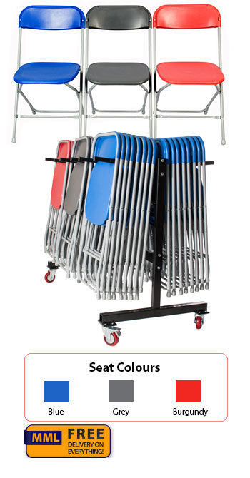 Z-Lite 60 Straight Back Chairs & Hanging Trolley Bundle