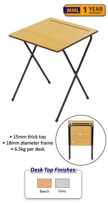 Z-Lite Standard Folding Exam Desk 600mm x 600mm