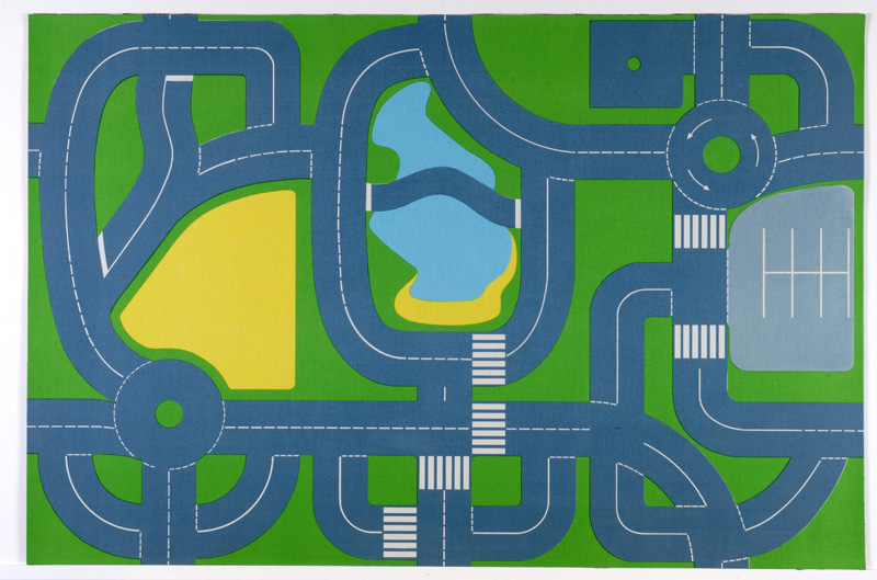 Continental Road Plan Playmat - 1.5m x 1m