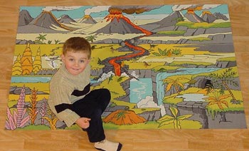 Dinosaur Landscape Playmat - 1.5m x 1m