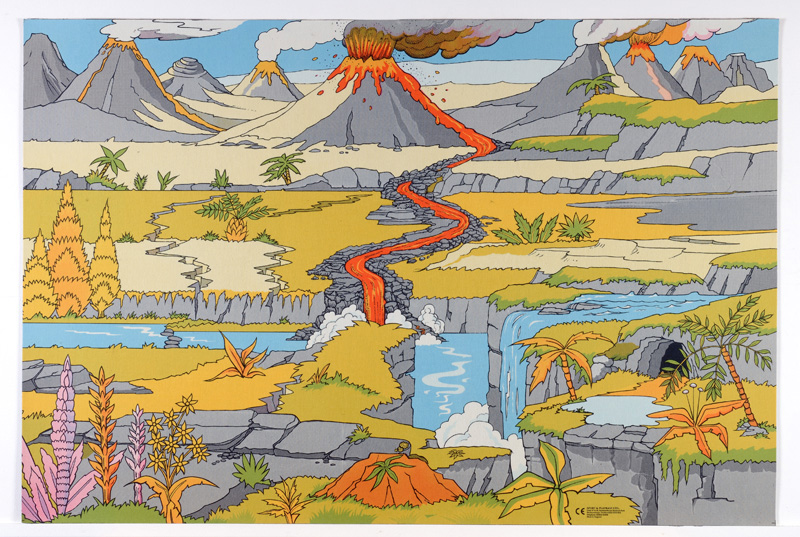 Dinosaur Landscape Playmat - 1.5m x 1m